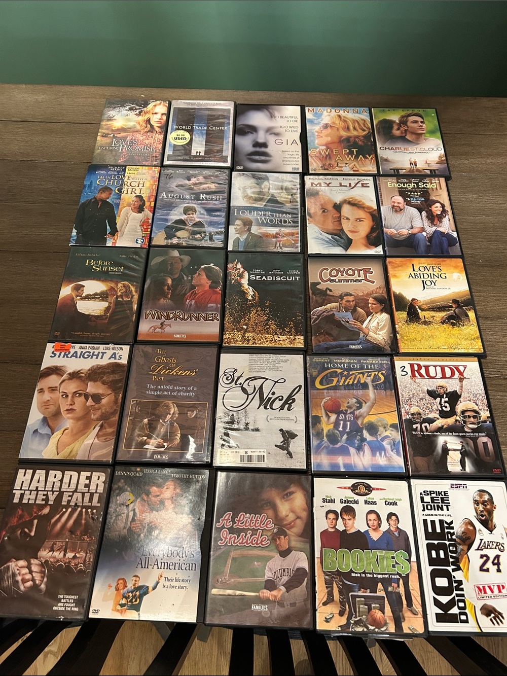 DVD collection 25 discs mixed genre love family horses sports GUC